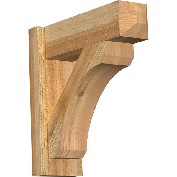 Ekena Millwork Legacy Craftsman Rough Sawn Outlooker, Western Red Cedar, 6"W x 18"D x 18"H OUT06X18X18LEC04RWR - main
